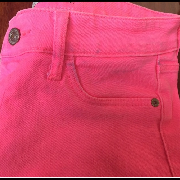 A&F Neon Pink Skinny Jeans - 2 - Picture 2 of 3